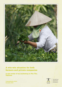 A win-win situation for both farmers and private companies