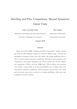 Matching and Price Competition: Beyond Symmetric Linear Costs