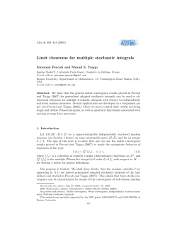 Limit theorems for multiple stochastic integrals