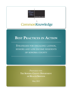 Best Practices in Action: Strategies for Engaging Latinos, Seniors