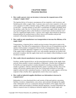 Supply Chain Management