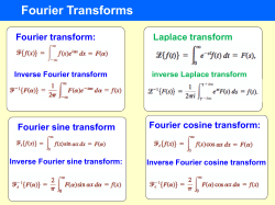 Fourier Transforms - KFUPM Faculty List