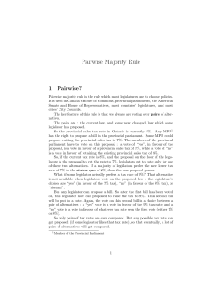 Pairwise Majority Rule