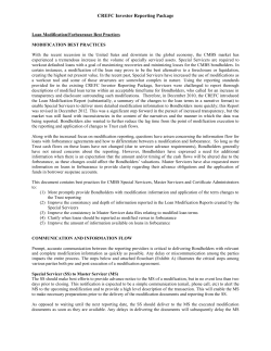 CREFC IRP Modification Best Practices