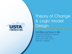 Theory of Change and Logic Model Design PPT