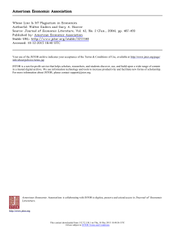 American Economic Association - Economic Sociology and Political