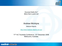 Archetypes in HL7 2.x