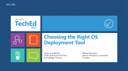 Choosing the Right OS Deployment Tool