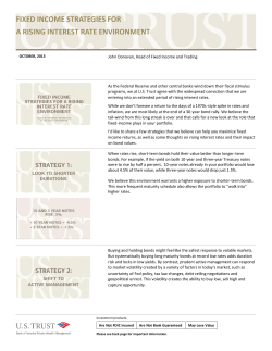 fixed income strategies for a rising interest rate environment