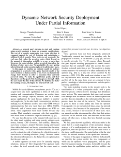 Dynamic Network Security Deployment Under Partial Information
