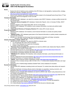 Seattle Pacific University Library ECN 3102 Managerial Economics