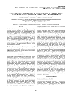 Non-Isothermal Creep Behavior of a Second Generation Ni