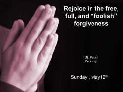 Men`s Club Monday, May 20 th - St. Peter Ev. Lutheran Church