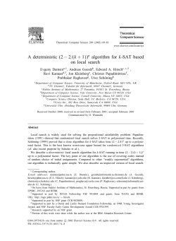 A deterministic (2 &minus; 2=(k + 1)) n algorithm for k