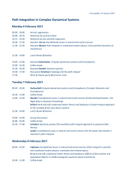 Path Integration in Complex Dynamical Systems