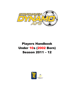 Players who&hellip; - Strathaven Dynamo
