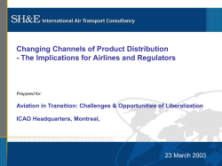 The Airline Environment is Changing Low Cost Airlines