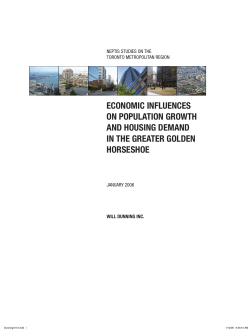 Economic Influences on Population Growth and Housing Demand in
