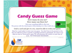 Candy Guess Game - Mancelona Bass Festival