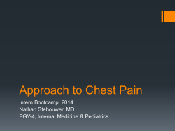 Approach to Chest Pain