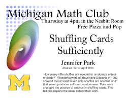 Shuffling Cards Sufficiently