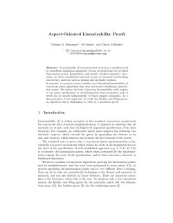 Aspect-Oriented Linearizability Proofs