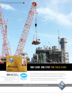 ONE CARD. ONE STEP. ONE GOLD CARD.