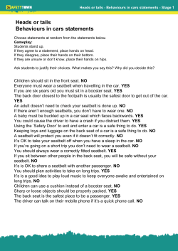 Heads or tails Behaviours in cars statements