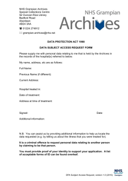 Subject Access Request