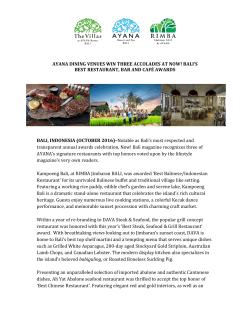 ayana dining venues win three accolades at now!