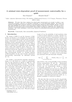 A minimal state-dependent proof of measurement contextuality for a