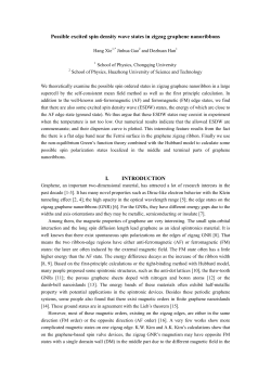 Possible excited spin density wave states in zigzag graphene