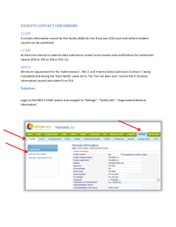 CIHI ERROR GUIDE - MED e-care