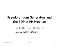 BQP - Bill Fefferman