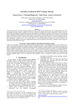 Paper Title - Natural Language Server, Jožef Stefan Institute