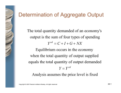 Determination of Aggregate Output