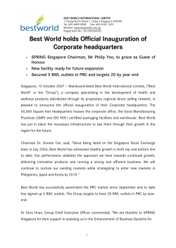 Best World holds Official Inauguration of Corporate headquarters