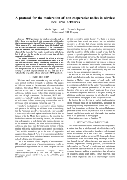 A protocol for the moderation of non