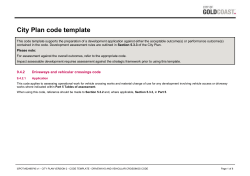 Driveways and vehicular crossings code