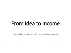 From Idea to Income - Double Stallion Games