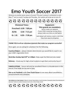 Emo Youth Soccer 2017