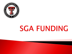 SGA FUNDING