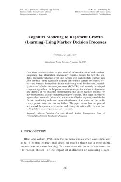 Cognitive Modeling to Represent Growth (Learning)