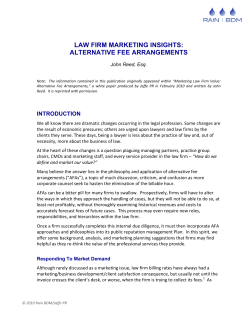 Law Firm Marketing Insights - AFAs