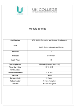 Unit Indicative content