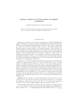 NORMAL FORMS OF VECTOR FIELDS ON POISSON MANIFOLDS