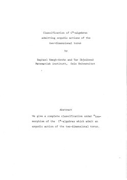 Classification of C*-algebras admitting ergodic actions of the two