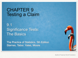 significance test