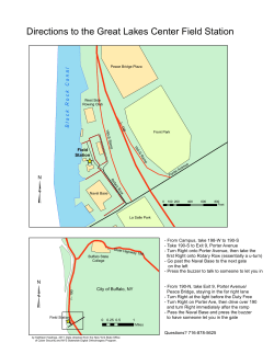 Directions to the Great Lakes Center Field Station
