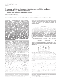 A general additive distance with time-reversibility and rate